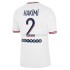 Camisola Paris Saint-Germain Hakimi 2 Equipamento Quarto 2021-2022 Manga Corta
